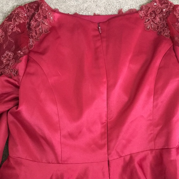 NWT JJ House burgundy formal Dress - Picture 6 of 8